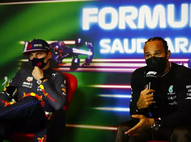 Max Verstappen, Lewis Hamilton Titel-Bild zur News: Max Verstappen, Lewis Hamilton