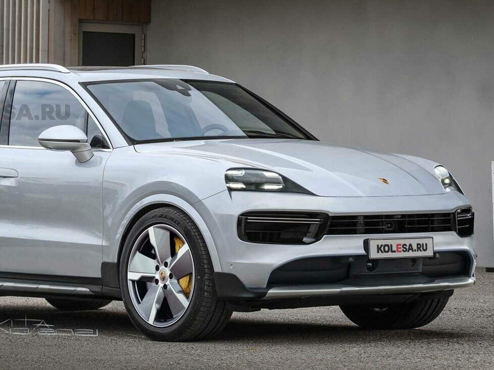 Rendering eines siebensitzigen Porsche-SUV