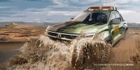 Bild zum Inhalt: VW Amarok (2022): Erster offizieller Teaser des neuen Pick-ups