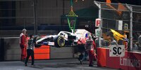 Bild zum Inhalt: Haas-Team in Abu Dhabi am Limit: Fahrer dürfen Freitag nichts riskieren