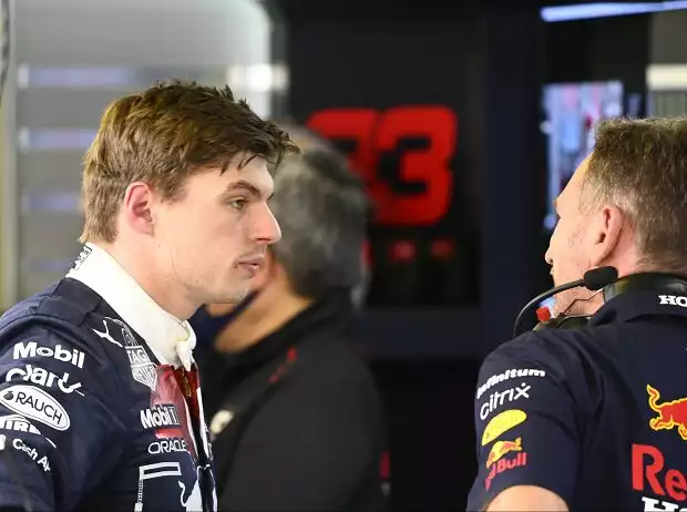 Max Verstappen, Christian Horner Titel-Bild zur News: Max Verstappen, Christian Horner