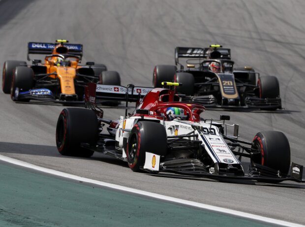Antonio Giovinazzi, Kevin Magnussen, Lando Norris Antonio Giovinazzi, Kevin Magnussen, Lando Norris
