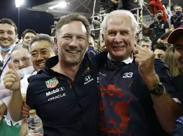 Christian Horner & Helmut Marko feiern den WM-Titel von Max Verstappen Titel-Bild zur News: Christian Horner & Helmut Marko feiern den WM-Titel von Max Verstappen