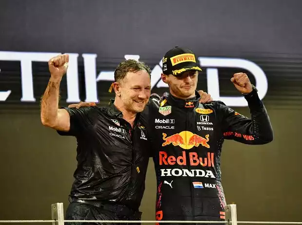 Christian Horner, Max Verstappen Titel-Bild zur News: Christian Horner, Max Verstappen