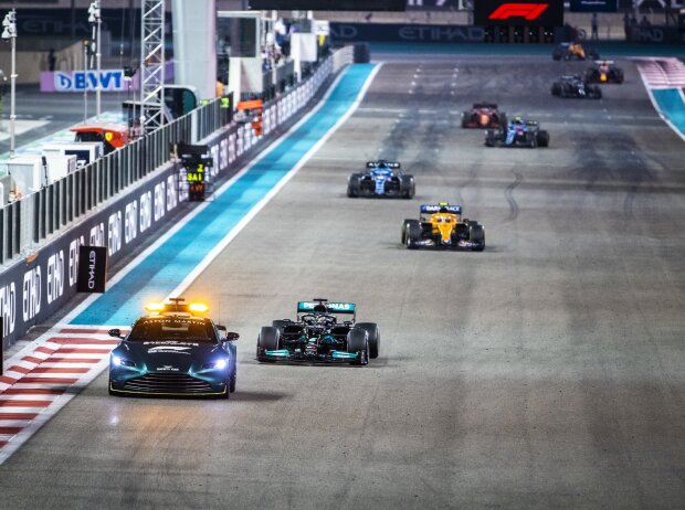 Titel-Bild zur News: Lewis Hamilton, Lando Norris, Fernando Alonso