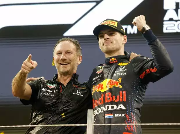 Christian Horner, Max Verstappen Titel-Bild zur News: Christian Horner, Max Verstappen