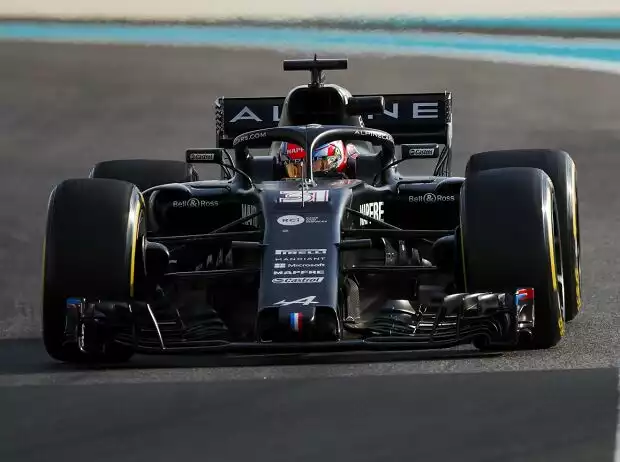 Die 18-Zoll-Räder (hier am Alpine von Esteban Ocon) sollten Fernando Alonso entgegenkommen Titel-Bild zur News: Die 18-Zoll-Räder (hier am Alpine von Esteban Ocon) sollten Fernando Alonso entgegenkommen