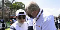 Yuki Tsunoda (AlphaTauri) spricht mit Red Bulls Helmut Marko vor dem Formel-1-Rennen in Brasilien 2021