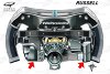Formel-1-Technik: So hat sich Russell von Hamiltons Lenkrad inspirieren lassen