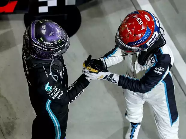 Titel-Bild zur News: Lewis Hamilton, George Russell