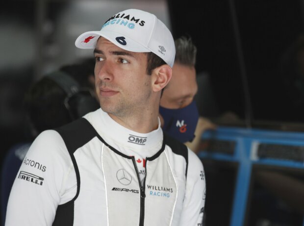 Nicholas Latifi in der Williams-Garage Nicholas Latifi in der Williams-Garage