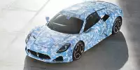 Bild zum Inhalt: Maserati MC20 Cabrio (2022) zeigt sich als offizieller Prototyp