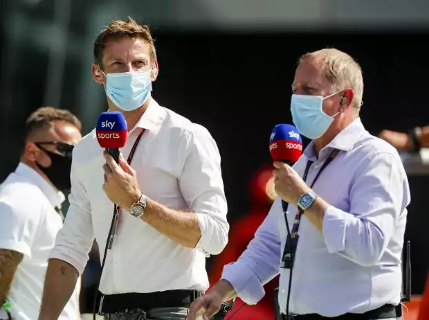 Jenson Button und Sky-Experte Martin Brundle Titel-Bild zur News: Jenson Button und Sky-Experte Martin Brundle