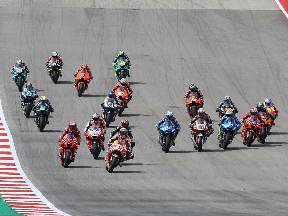 Start der MotoGP 2021 in Austin