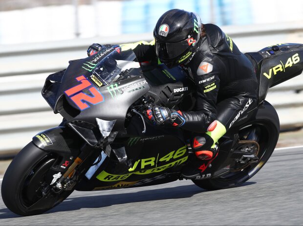 Marco Bezzecchi testet die VR46-Ducati für die MotoGP-Saison 2022