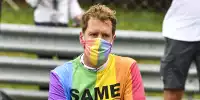 Sebastian Vettel im Regenbogen-T-Shirt beim Formel-1-Rennen in Ungarn 2021