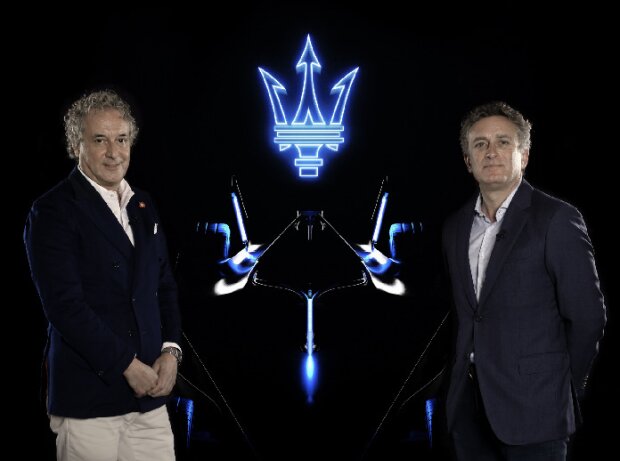 Titel-Bild zur News: Maserati-CEO Davide Grasso und Formel-E-Vorsitzender Alejandro Agag