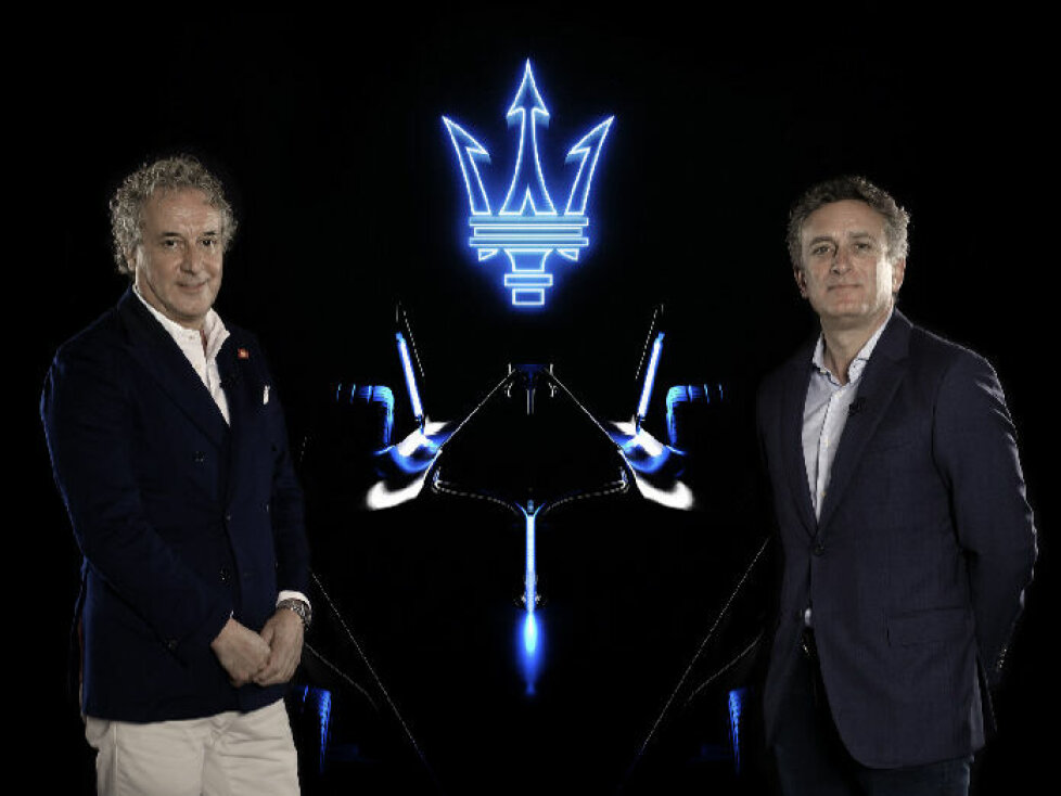 Maserati-CEO Davide Grasso und Formel-E-Vorsitzender Alejandro Agag