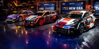 Die Rally1-Autos von M-Sport, Hyundai und Toyota