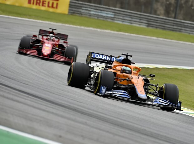 Titel-Bild zur News: Daniel Ricciardo, Charles Leclerc