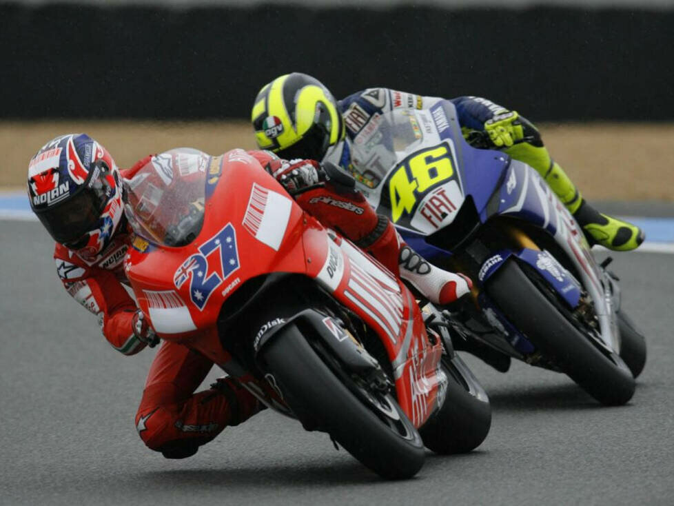 Casey Stoner, Valentino Rossi