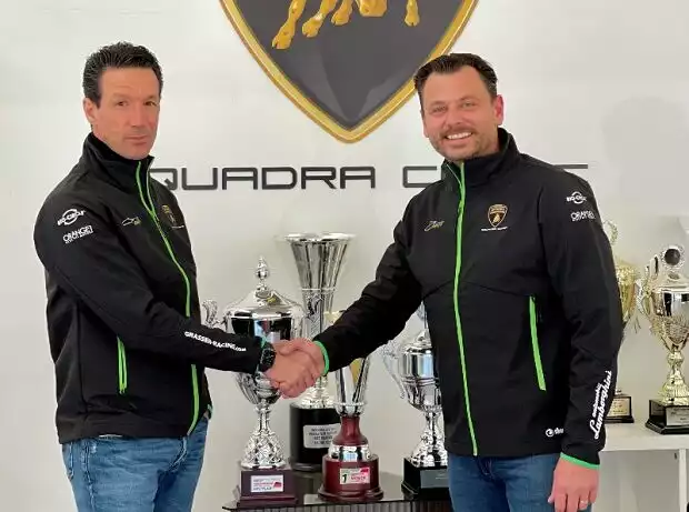 GRT-Teamchef Gottfried Grasser mit seinem neuen Sportdirektor und Teammanager Manuel Reuter für die DTM Titel-Bild zur News: GRT-Teamchef Gottfried Grasser mit seinem neuen Sportdirektor und Teammanager Manuel Reuter für die DTM
