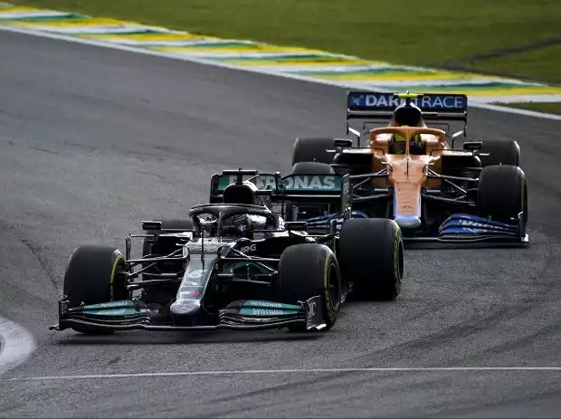 Lewis Hamilton, Lando Norris Titel-Bild zur News: Lewis Hamilton, Lando Norris