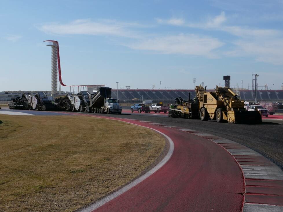 Neuer Asphalt in Austin