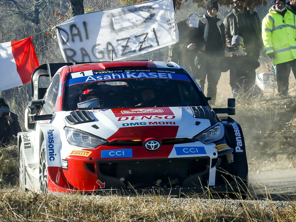 Sebastien Ogier im Toyota GR Yaris Rally1 bei der Rallye Monte-Carlo 2022