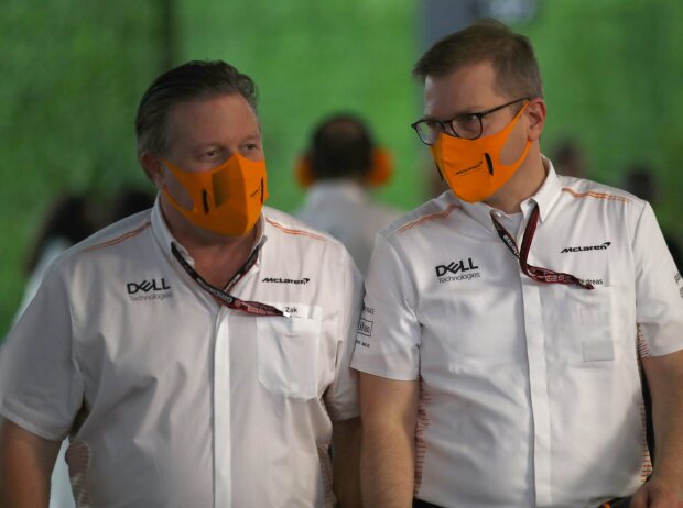 McLaren-Geschäftsführer Zak Brown und Teamchef Andreas Seidl