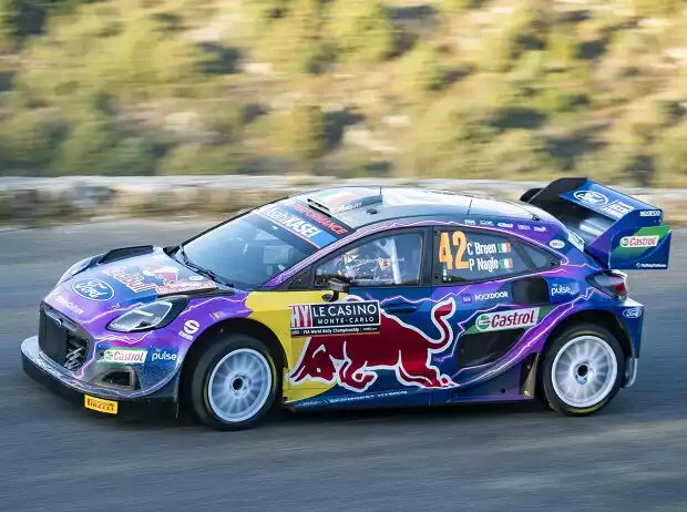 Craig Breen im Ford Puma Rally1 bei der Rallye Monte-Carlo 2022 Titel-Bild zur News: Craig Breen im Ford Puma Rally1 bei der Rallye Monte-Carlo 2022