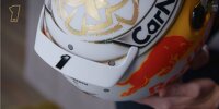 Bild zum Inhalt: F1-Weltmeister Max Verstappen zeigt neues Helmdesign für die Saison 2022