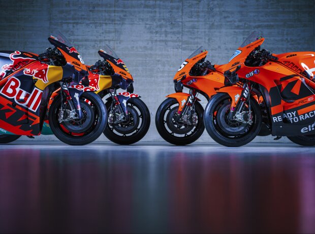 Titel-Bild zur News: KTM RC16 und Tech-3-KTM RC16 für die MotoGP-Saison 2022