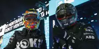Edoardo Mortara und Lucas di Grassi (beide Venturi) jubeln nach dem Sieg beim Formel-E-Rennen in Saudi-Arabien