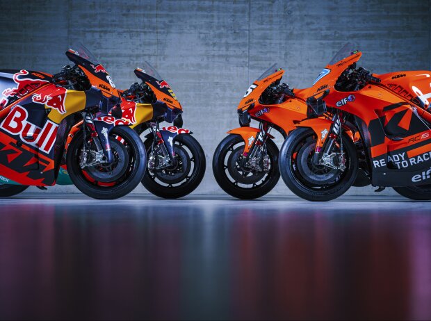 KTM RC16 und Tech-3-KTM RC16 für die MotoGP-Saison 2022 KTM RC16 und Tech-3-KTM RC16 für die MotoGP-Saison 2022