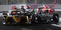 Jean-Eric Vergne (DS Techeetah) und Nyck de Vries (Mercedes) kollidieren im Formel-E-Rennen von Saudi-Arabien 2022