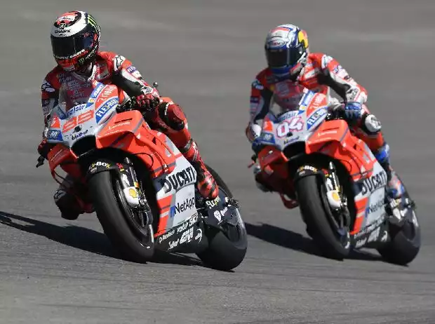 Jorge Lorenzo; Andrea Dovizioso Titel-Bild zur News: Jorge Lorenzo; Andrea Dovizioso