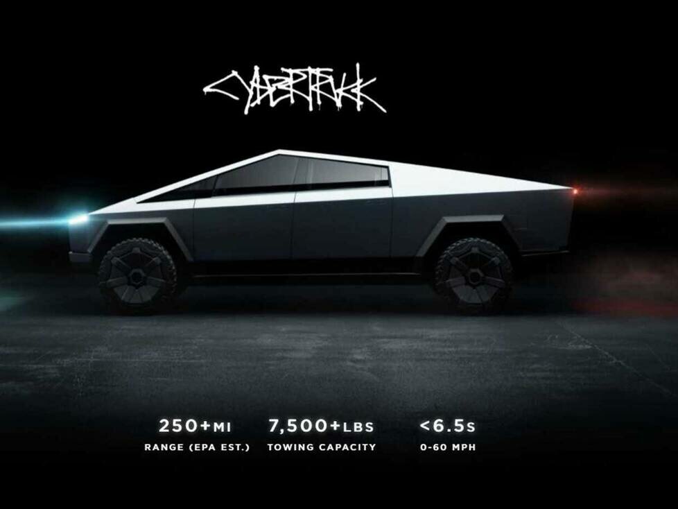 Drei Motorisierungen des Cybertruck (US-Konfigurator im Sommer 2021)