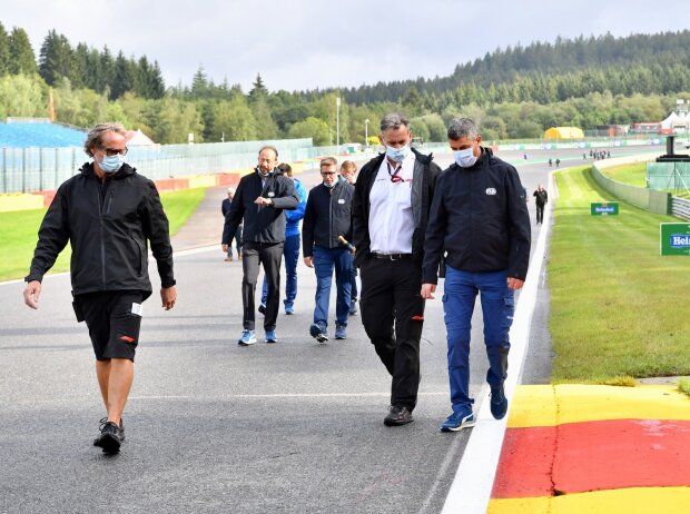 Michael Masi beim Track Walk