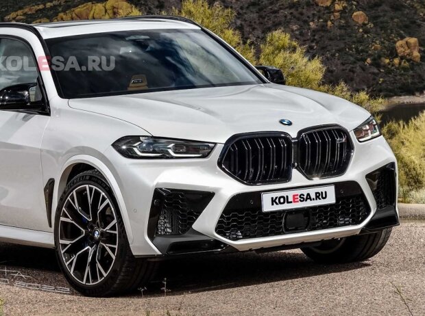 Titel-Bild zur News: BMW X5 M Facelift-Rendering von Kolesa.ru