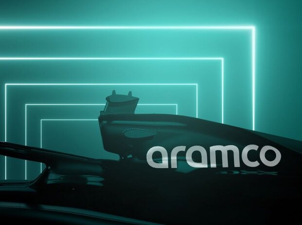 Titel-Bild zur News: Aramco-Logo auf dem Aston Martin