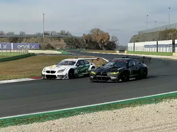 Der BMW M4 GT3 und der BMW M6 GT3 beim Vallelunga-Test des Walkenhorst-Teams im Januar 2022 Titel-Bild zur News: Der BMW M4 GT3 und der BMW M6 GT3 beim Vallelunga-Test des Walkenhorst-Teams im Januar 2022