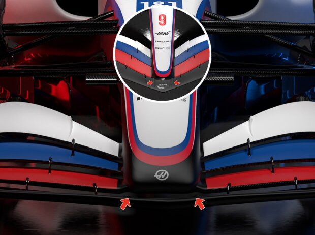 Nase des Haas VF-22
