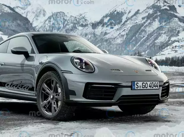 Porsche 911 Dakar Rendering Titel-Bild zur News: Porsche 911 Dakar Rendering