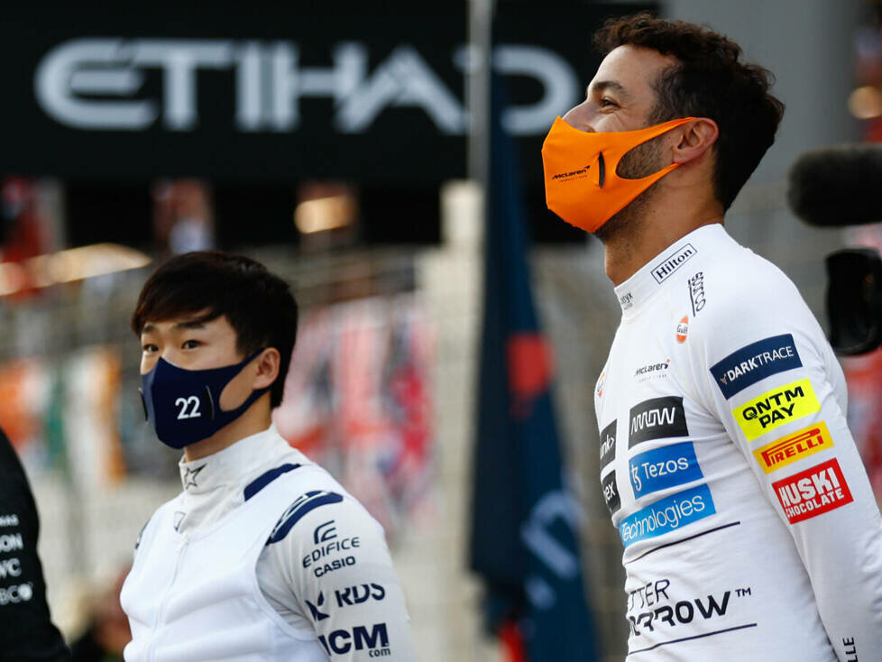 Valtteri Bottas, Yuki Tsunoda, Daniel Ricciardo