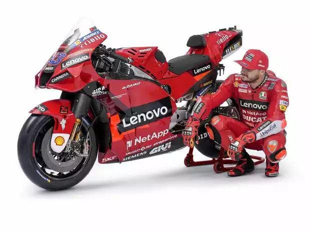 Jack Miller mit der Ducati Desmosedici GP22 Titel-Bild zur News: Jack Miller mit der Ducati Desmosedici GP22