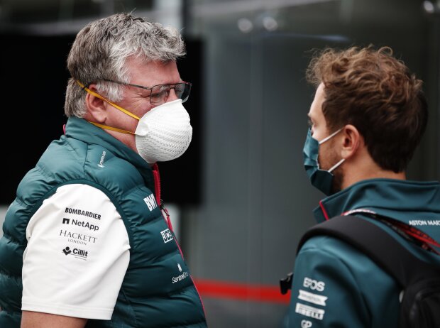 Otmar Szafnauer, Sebastian Vettel Otmar Szafnauer, Sebastian Vettel
