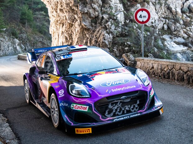 Titel-Bild zur News: Sebastien Loeb beim Shakedown der Rallye Monte-Carlo 2022