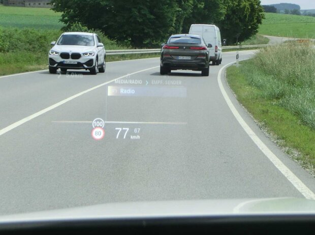 Das Head-up-Display im BMW iX