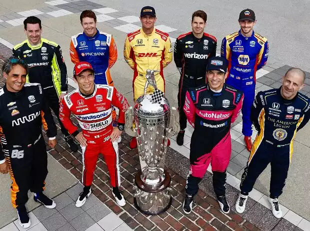 Die neun Indy-500-Sieger im Starterfeld für das 105. Indy 500 am 30. Mai 2021 Titel-Bild zur News: Die neun Indy-500-Sieger im Starterfeld für das 105. Indy 500 am 30. Mai 2021